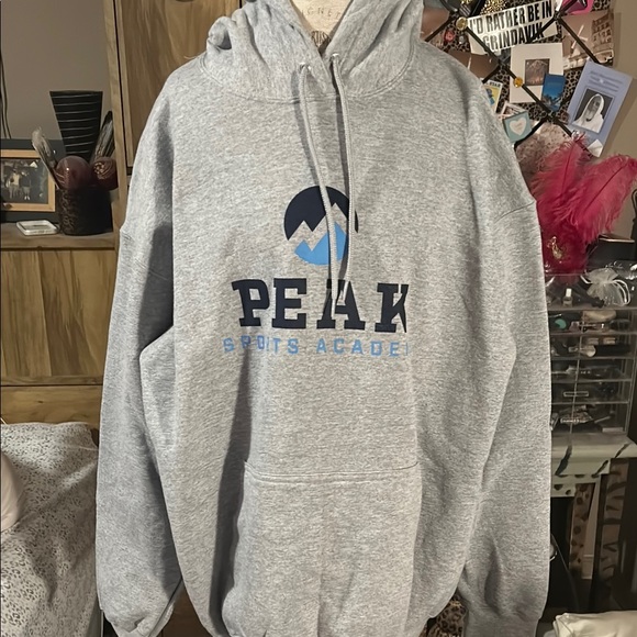 Port Authority Other - Peak Sports Academy Gray Hoodie - 2X New!